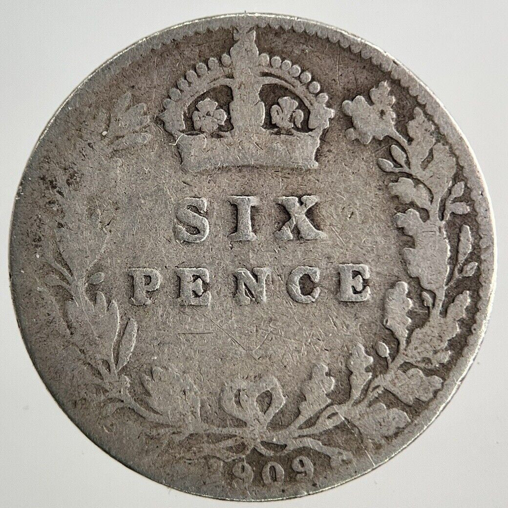 1909 Edward VII Sixpence Silver Coin | Collectable Grade