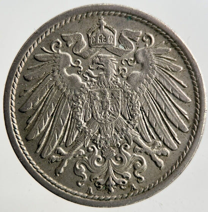 1907 Germany 10 Pfennig Coin | Fine Collectable Grade