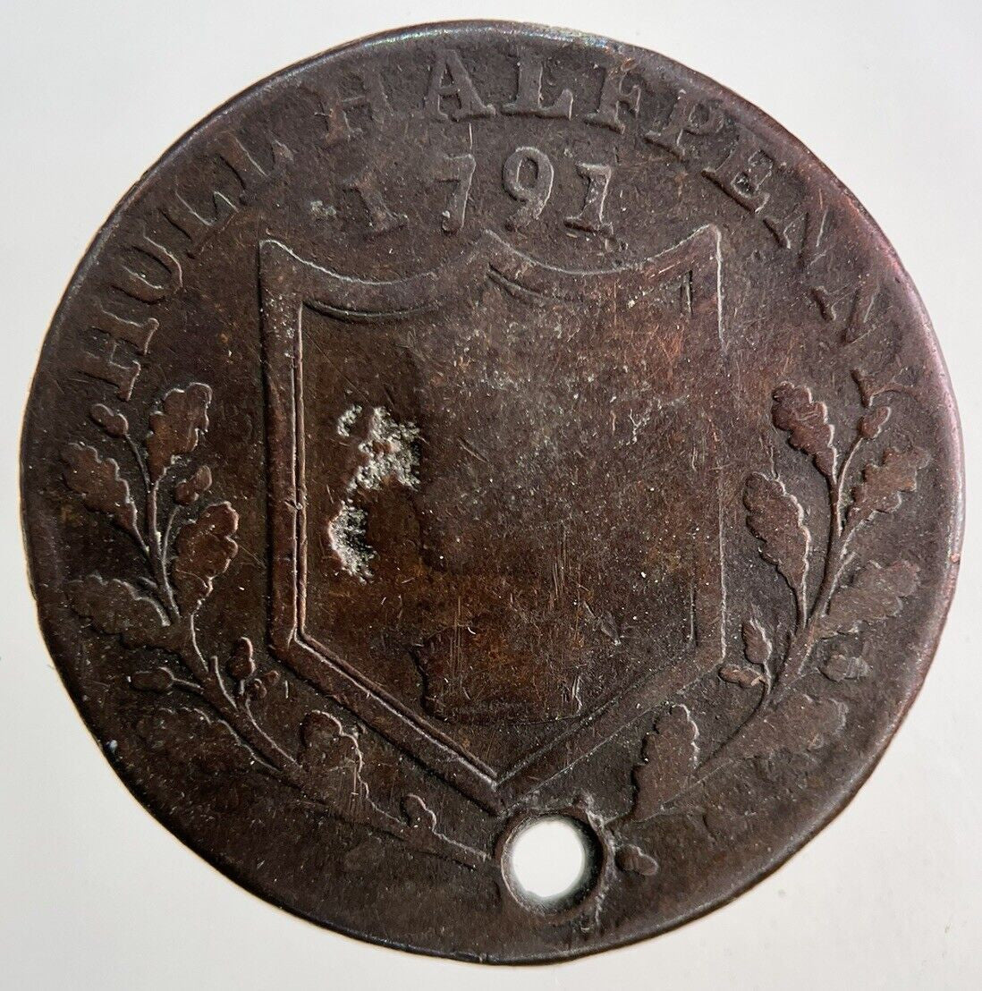 1791 Hull Half - Penny Coin | Collectable Grade