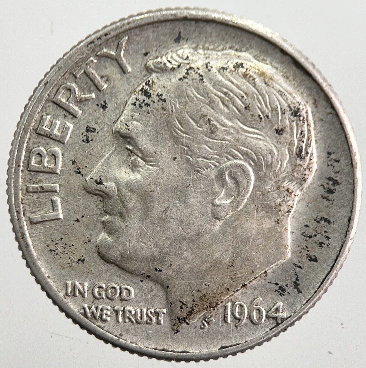 1964 - D US USA Roosevelt Dime Silver Coin | Very High Grade | a7824