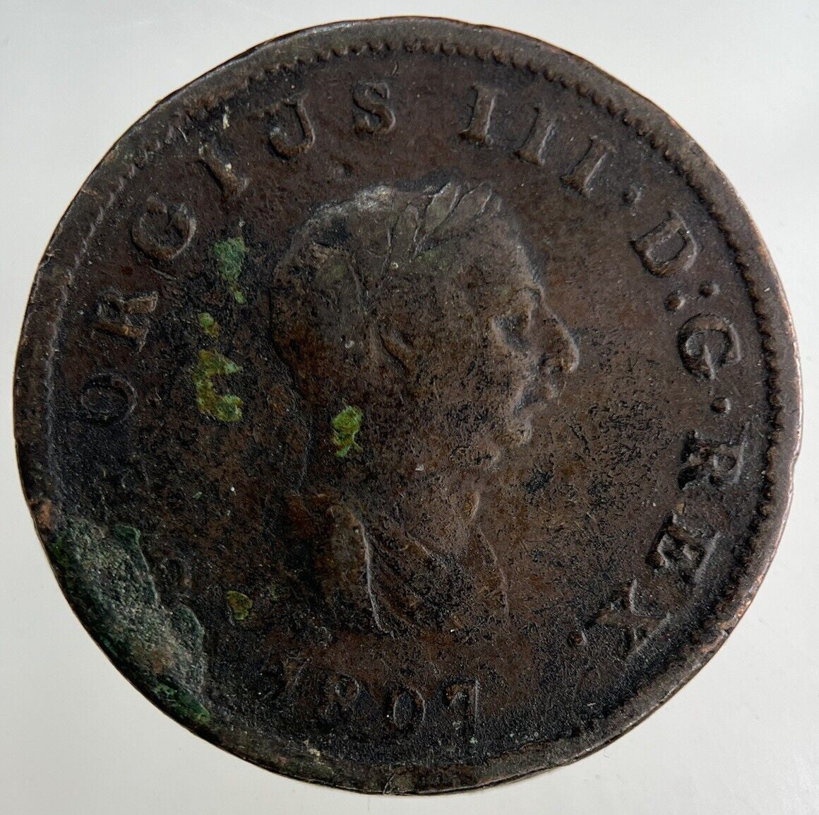 1807 George III 3rd Half - Penny Coin | Fine Collectable Grade