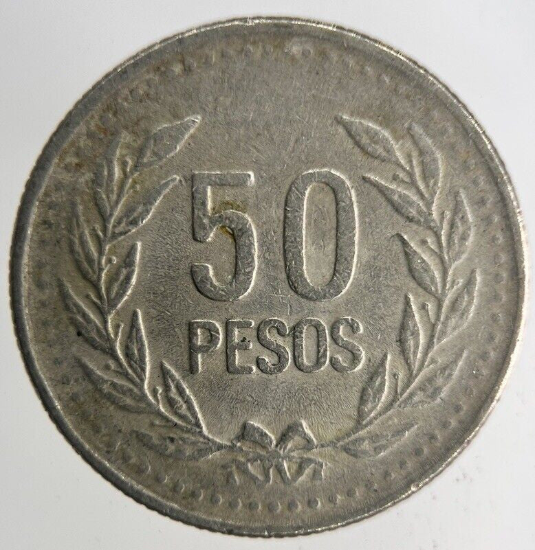 2004 Colombia 50 Pesos Coin | Very High Grade