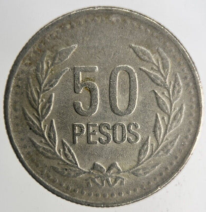 2004 Colombia 50 Pesos Coin | Very High Grade