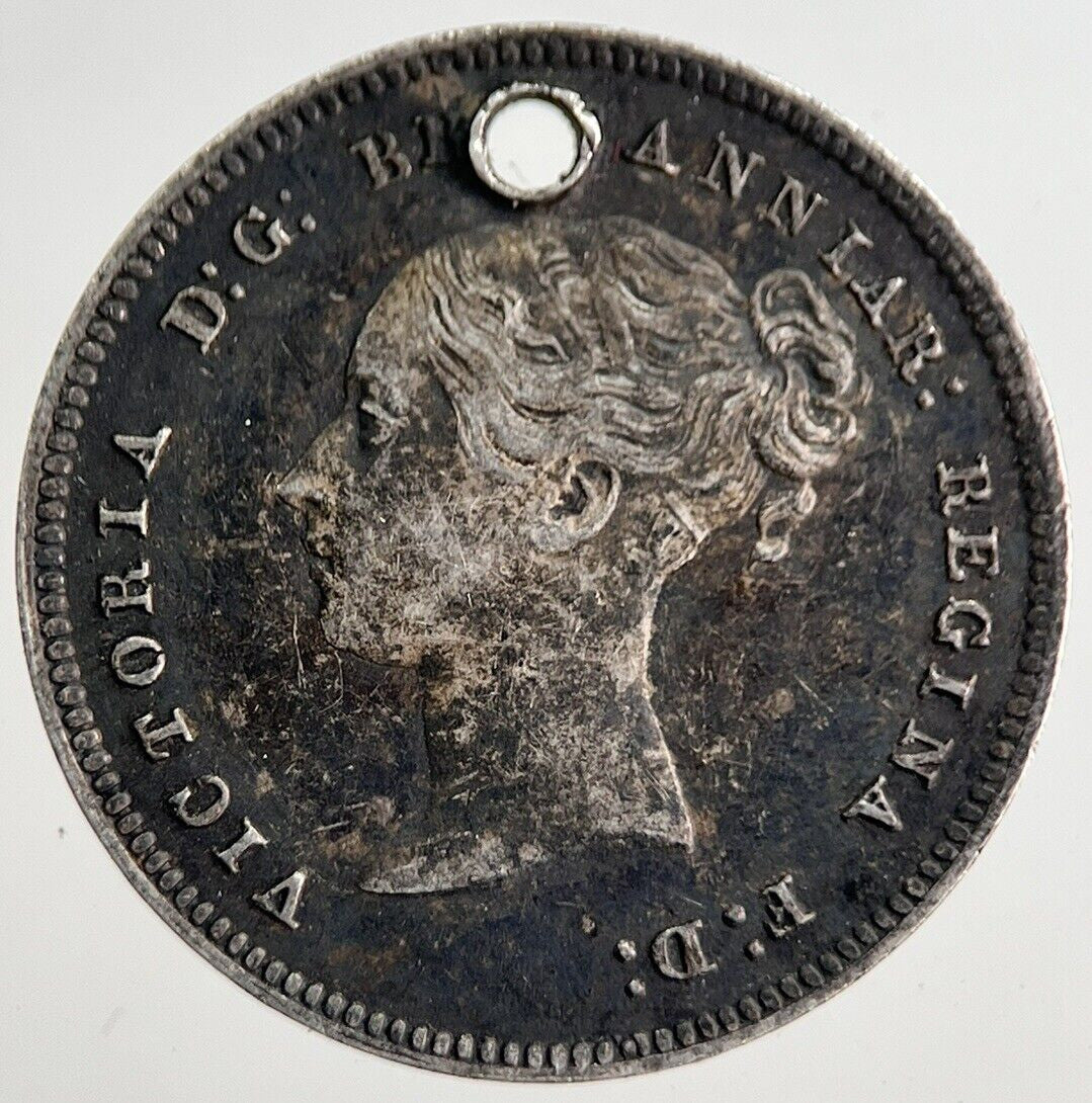 1858 Victoria Maundy Four - Pence Silver Coin | Very High Grade | a7288