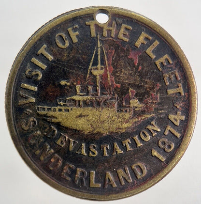 1874 Victoria Sunderland Fleet Visit Token Medal | Collectable Grade