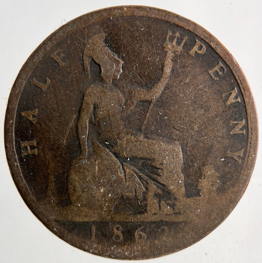 1863 Victoria Half-Penny Coin | Collectable Grade