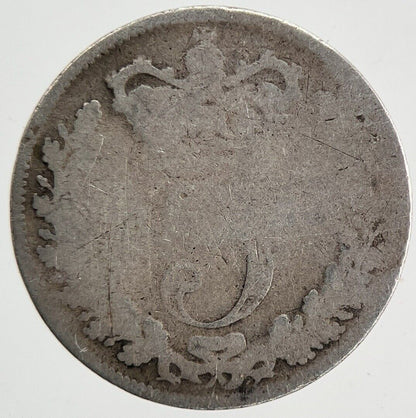 1886 Victoria Threepence Silver Coin | Fair Grade