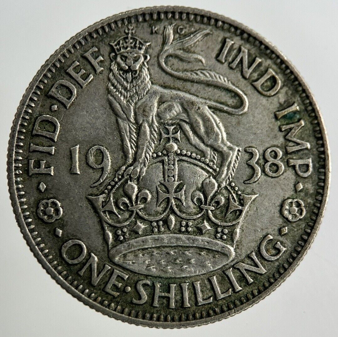 1938 George VI Shilling Silver Coin | Fine Collectable Grade