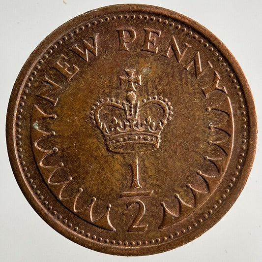 1980 Elizabeth II 2nd 1/2 Half New Penny Pence Coin | Fine Collectable Grade