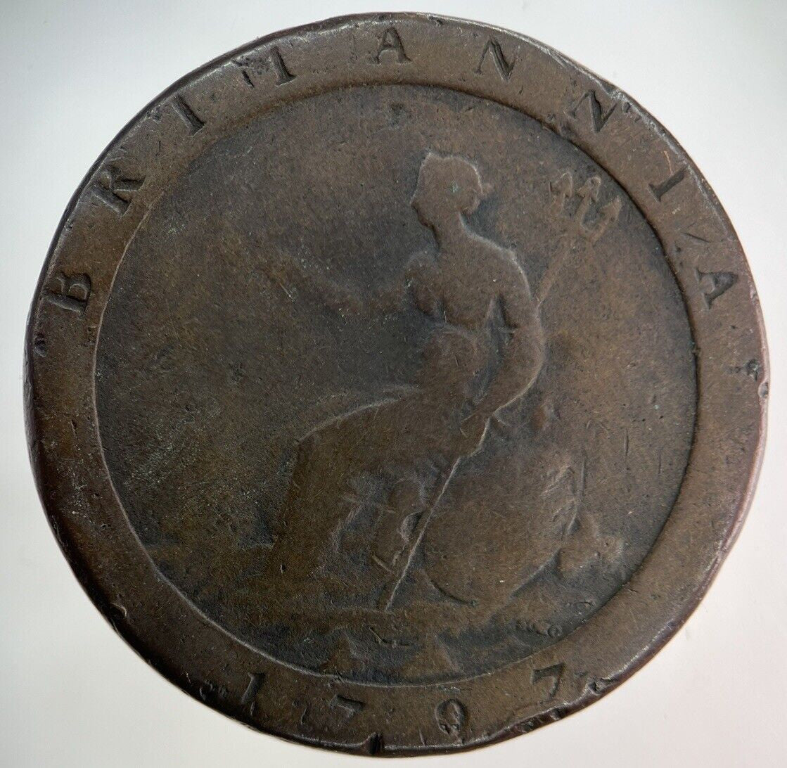 1797 George III 3rd Cartwheel One Penny Coin | Collectable Grade