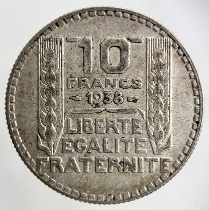 1938 France 10 Franc Silver Coin | Fine Collectable Grade