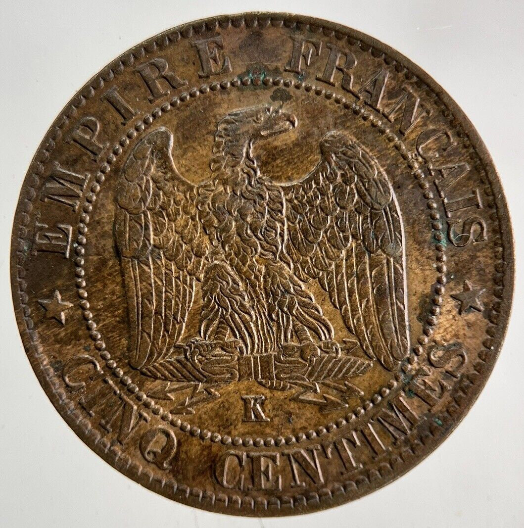 1862 France 5 Centimes Coin | Very High Grade