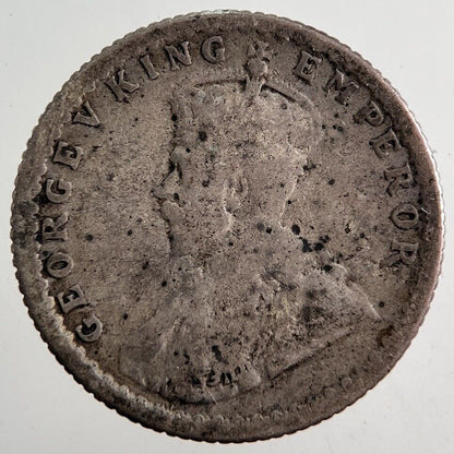 1918 India 1/4 Quarter Rupee Silver Coin | Collectable Grade
