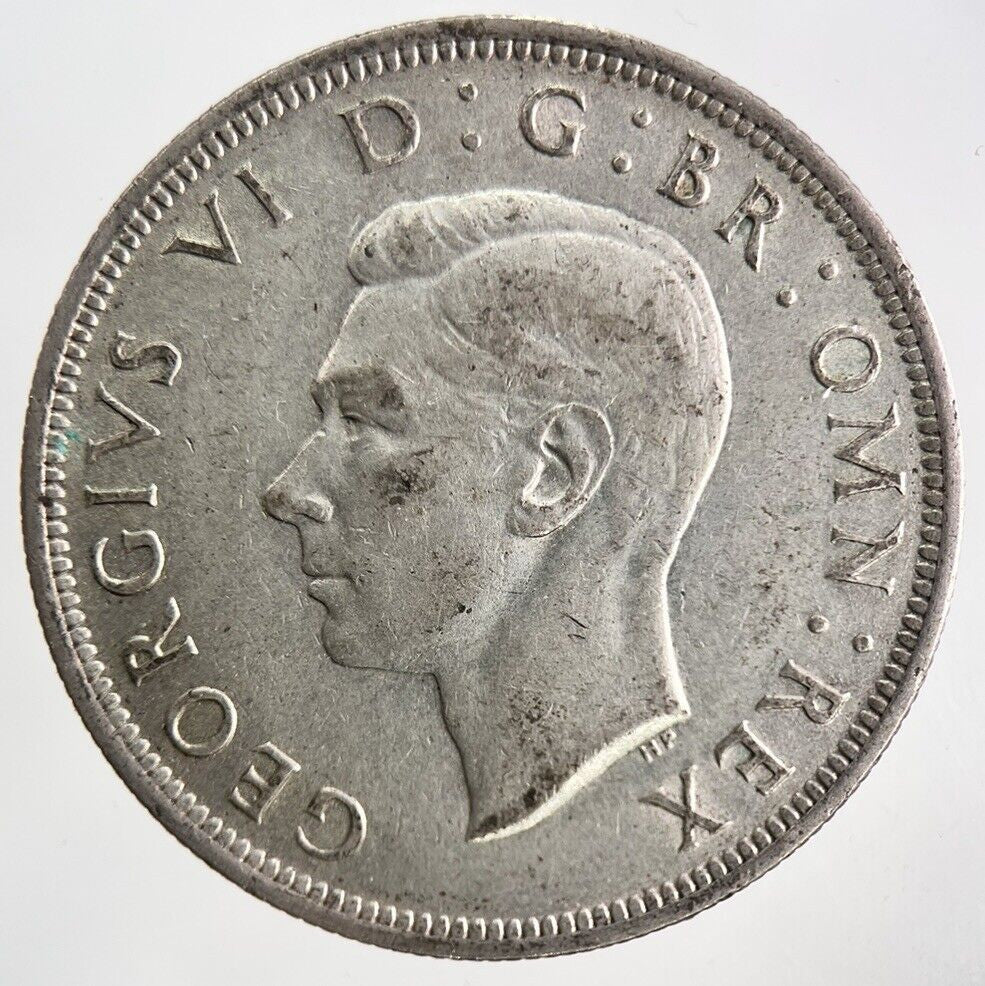 1945 George VI Silver Half - Crown Coin | Fine Collectable Grade