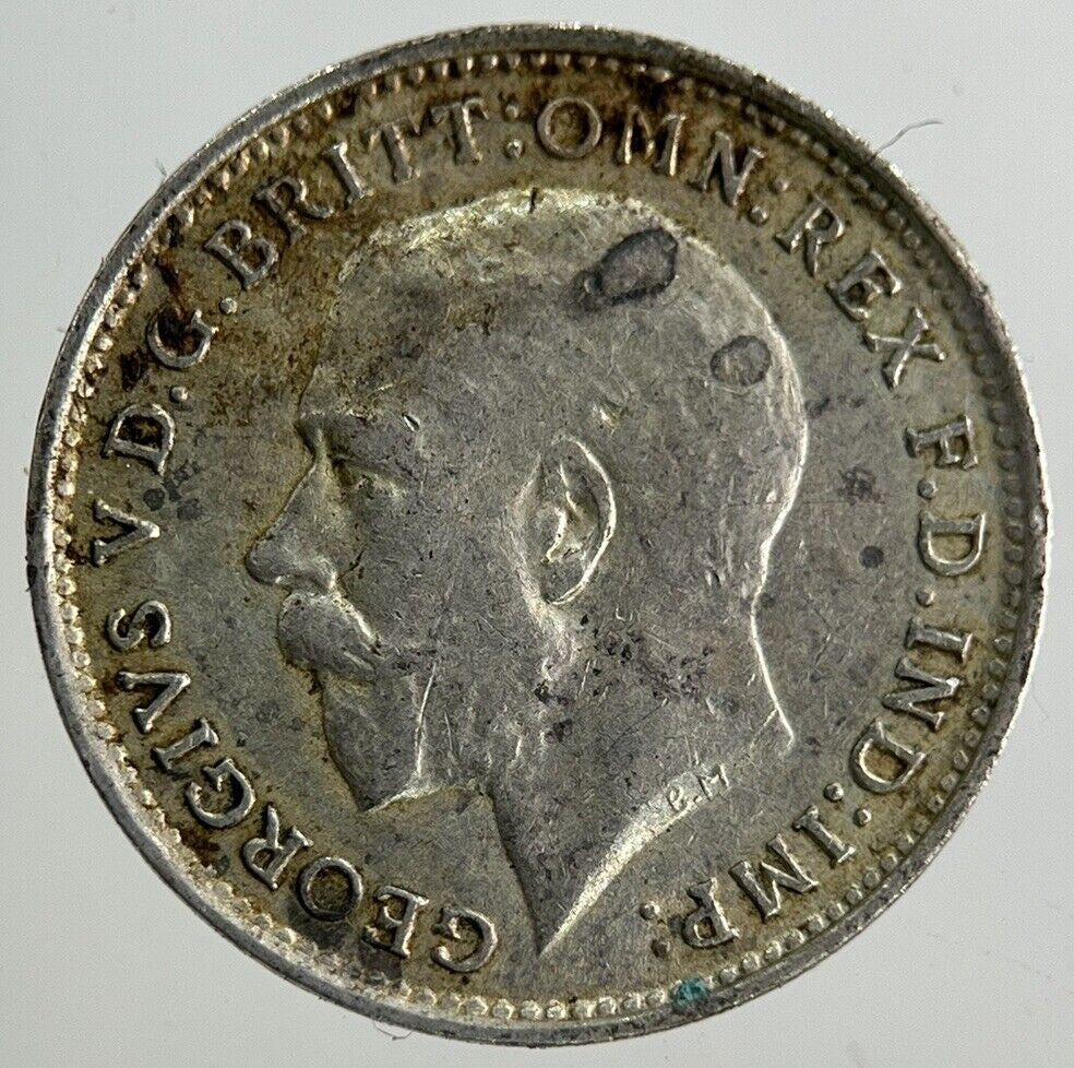 1917 George V Threepence Silver Coin | Very High Grade
