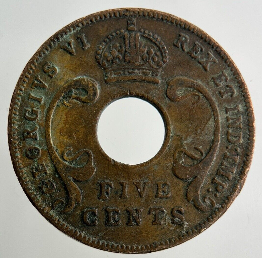 1942 East Africa 5 Cents Coin | Collectable Grade