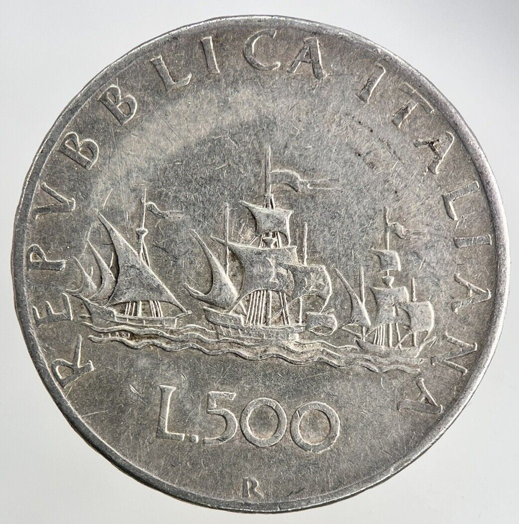 Italy 500 Lira Silver Coin | Fine Collectable Grade