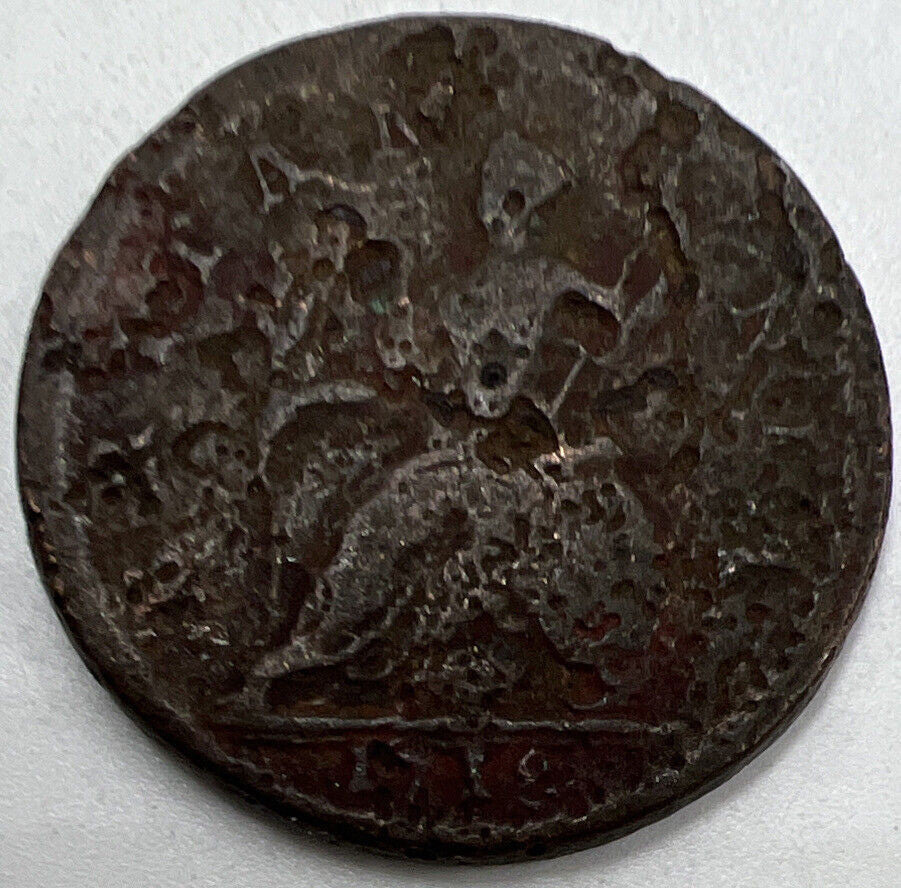 1718 Half - Penny George I 1st | British Copper Coin | Fair Grade | a172