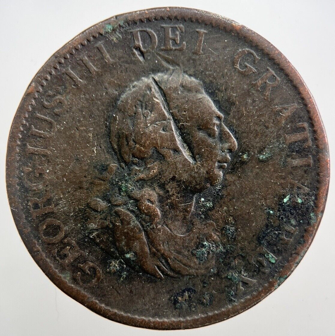 1799 George III 3rd Half - Penny Coin | Collectable Grade | a7182
