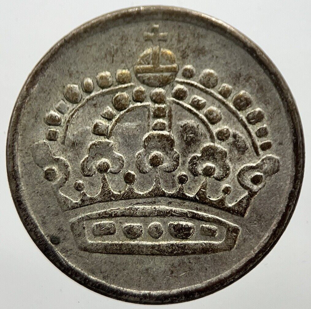 1957 Sweden 25 Ore Silver Coin | Very High Grade | a7277