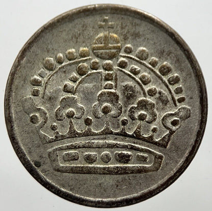 1957 Sweden 25 Ore Silver Coin | Very High Grade | a7277