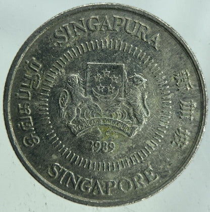 1989 Singapore 10 Cents Coin | Fine Collectable Grade