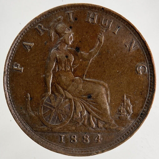1884 Victoria Farthing Coin | Very High Grade