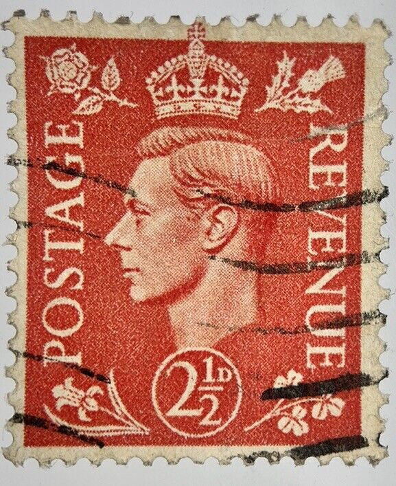 British George VI 2 Two - Half - Pence Penny 2d Stamp | Collectable Grade