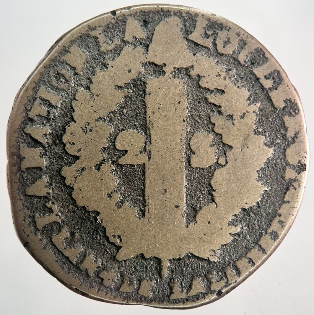 1774 - 1792 France 2 Sol Coin Louis XVI | Collectable Grade
