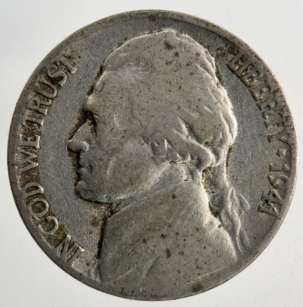 1941 US USA Jefferson Nickel V 5 Cents Coin | Fine Collectable Grade