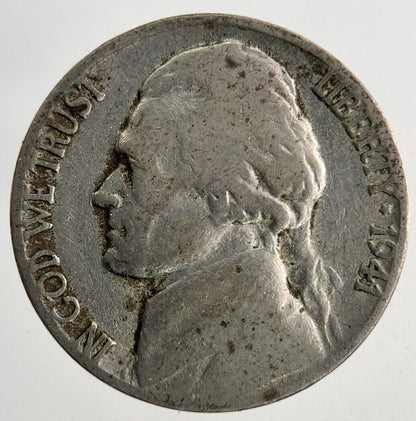 1941 US USA Jefferson Nickel V 5 Cents Coin | Fine Collectable Grade