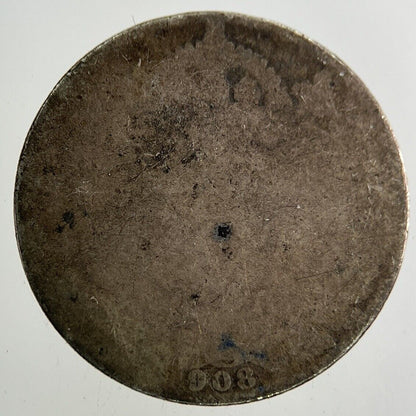 1908 Edward VII Sixpence Silver Coin | Fair Grade
