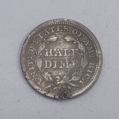 1853 US USA Half Dime | American Silver Coin | Collectable Grade | a483