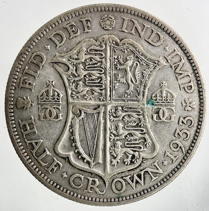 1933 George V Half - Crown Silver Coin | Fine Collectable Grade