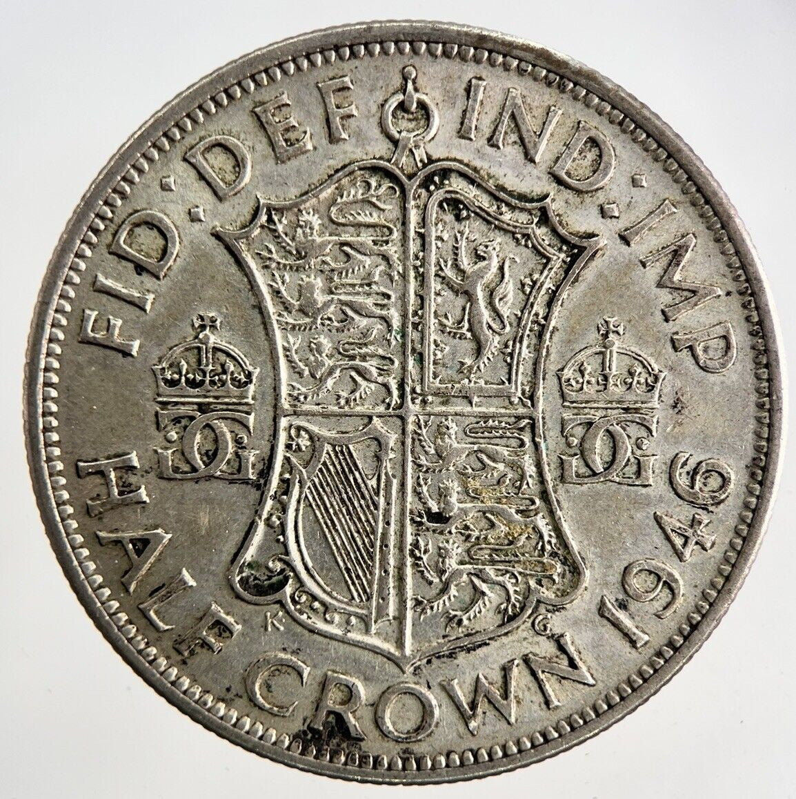 1946 George VI Half - Crown Silver Coin | Very High Grade