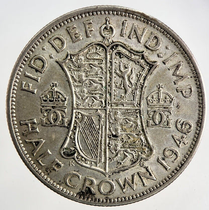 1946 George VI Half - Crown Silver Coin | Very High Grade