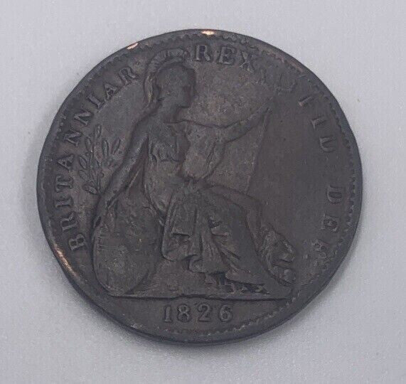 1826 George IV British Farthing Coin | Fine Collectable Grade | a192
