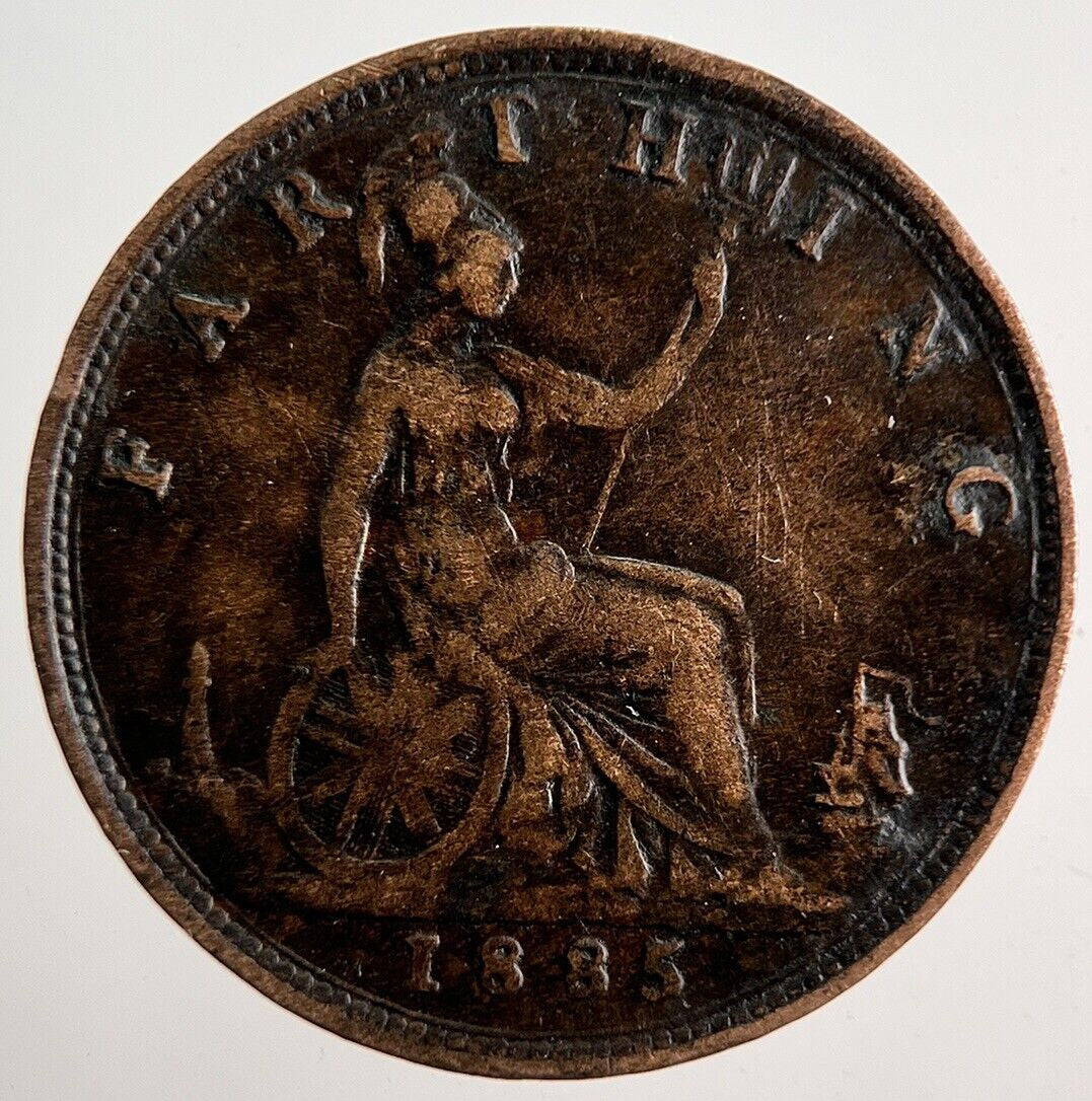 1885 Victoria Farthing Coin | Fine Collectable Grade