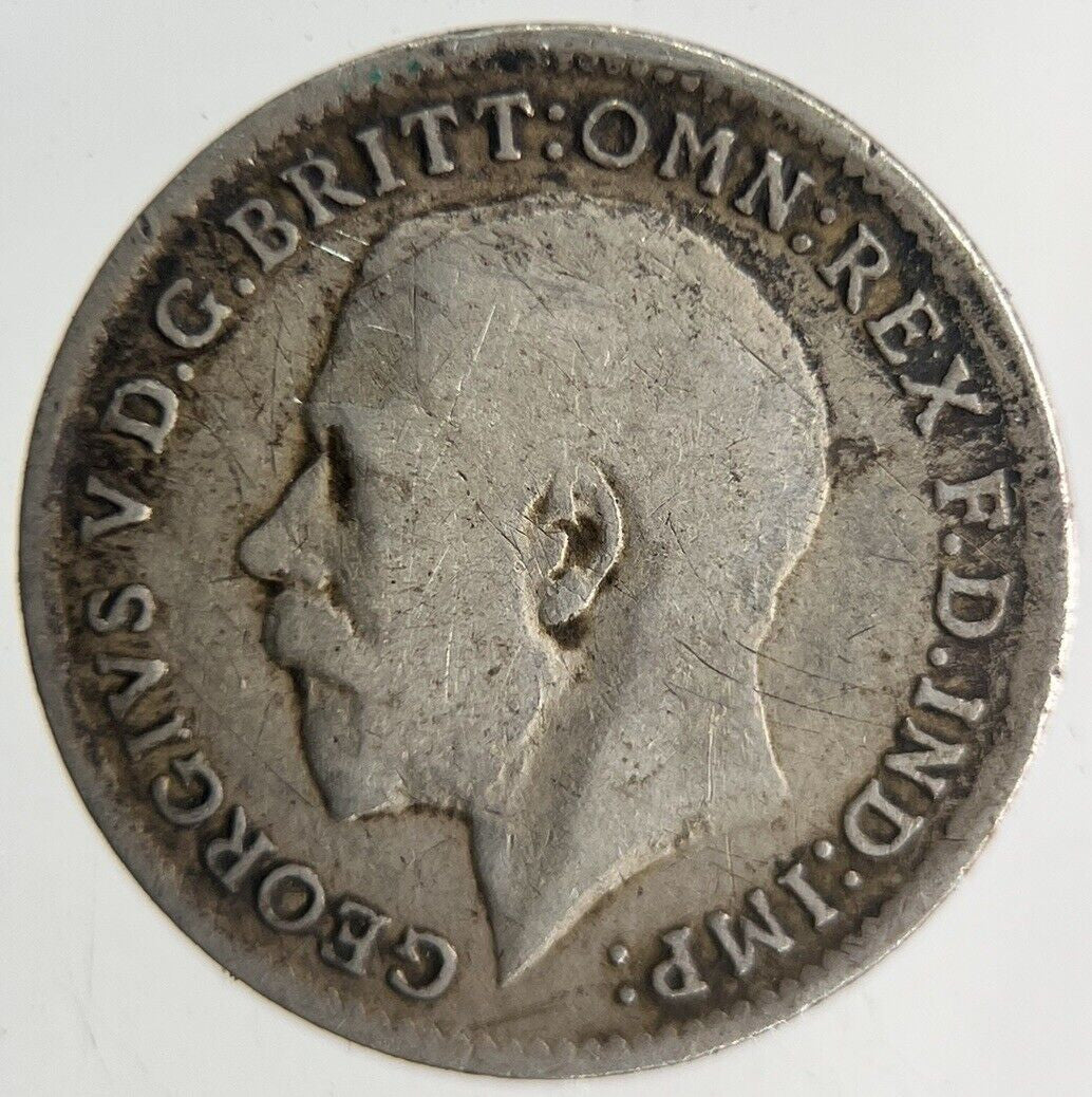 1916 George V Threepence Silver Coin | Fine Collectable Grade