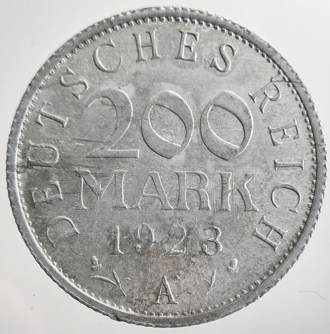 1923 - A Germany 200 Mark Coin | Very High Grade | a8231