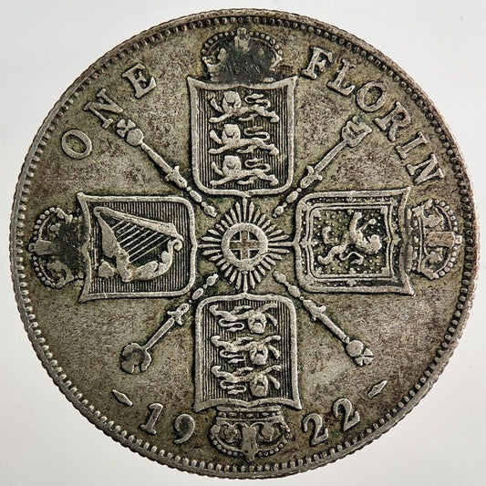 1922 George V Florin Silver Coin | Fine Collectable Grade | a8108