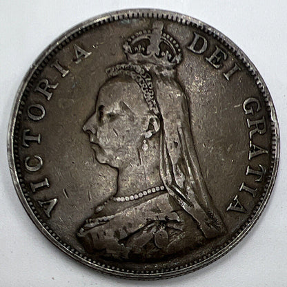 1889 Victoria Double - Florin | British Silver Coin | Collectable Grade | a1265