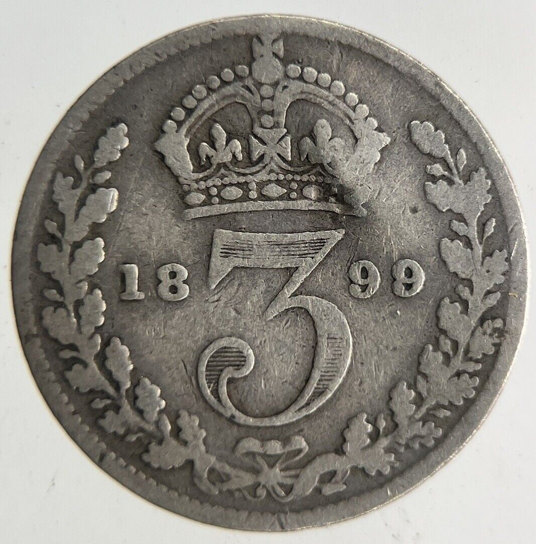 1899 Victoria Threepence Silver Coin | Collectable Grade