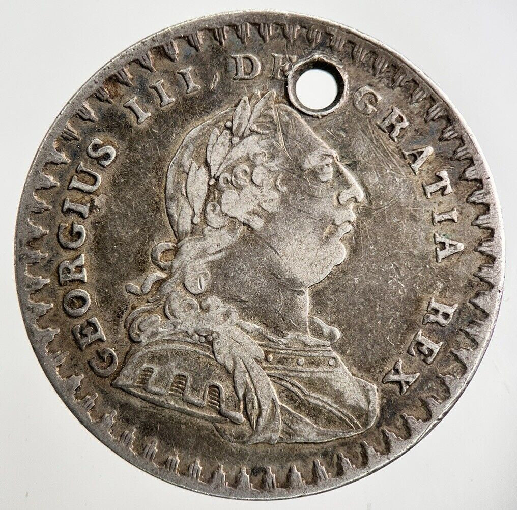 1811 George III 3rd 1 Shilling Sixpence Silver Bank Token Coin | Very High Grade