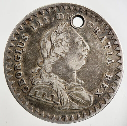 1811 George III 3rd 1 Shilling Sixpence Silver Bank Token Coin | Very High Grade