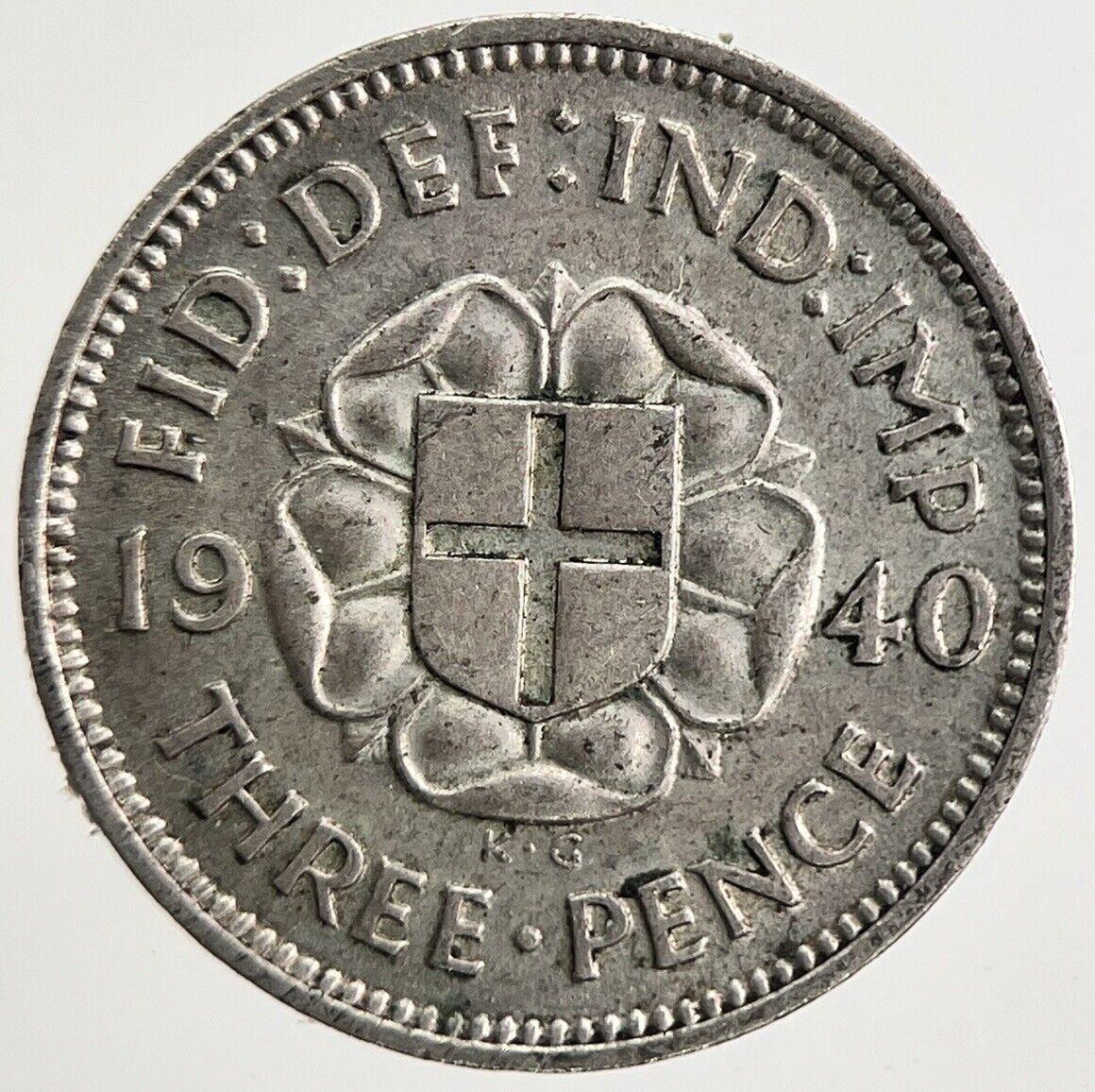 1940 George VI Threepence Silver Coin | Fine Collectable Grade