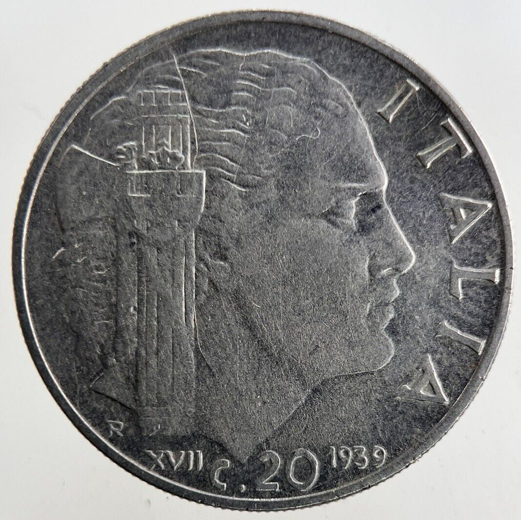 1939 Italy 20 Centesimi Coin | Fine Collectable Grade
