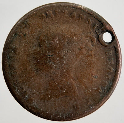 1844 Victoria Half - Farthing Coin | Fair Grade | a7164