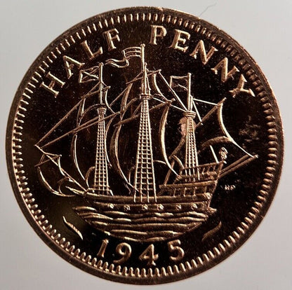 1945 Readers Digest Half - Penny Token Coin | Collectable Grade | a311