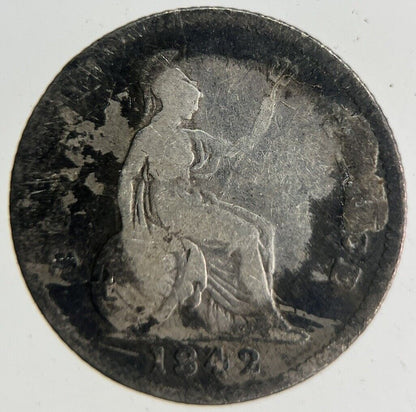 1842 Victoria Four-Pence Groat Silver Coin | Collectable Grade